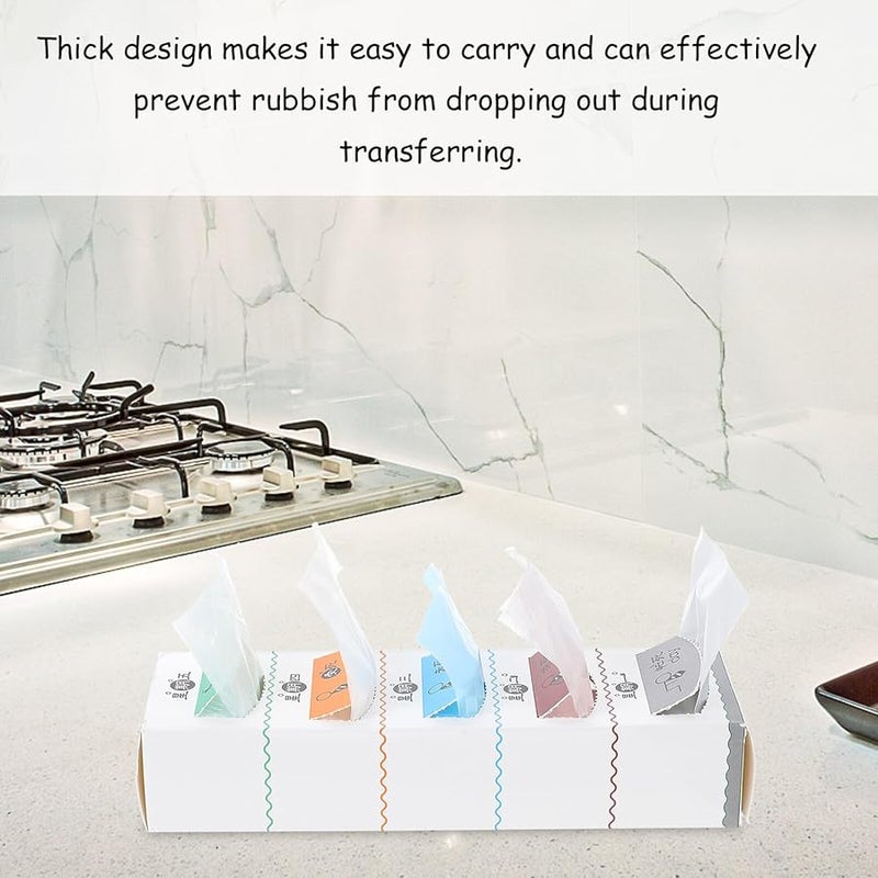 أكياس قمامة سميكة قابلة للتخلص 250 قطعة، أكياس بطانة سلة المهملات المكتبية، تخزين النفايات - Image 5